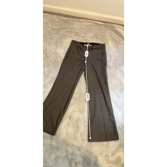 Vintage PinStriped low rise Flare Y2K Pants 4 - Picture 7 of 9